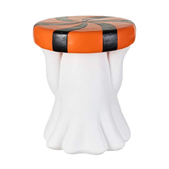 Glitzhome® 14.75" Halloween MGO Ghost Stool